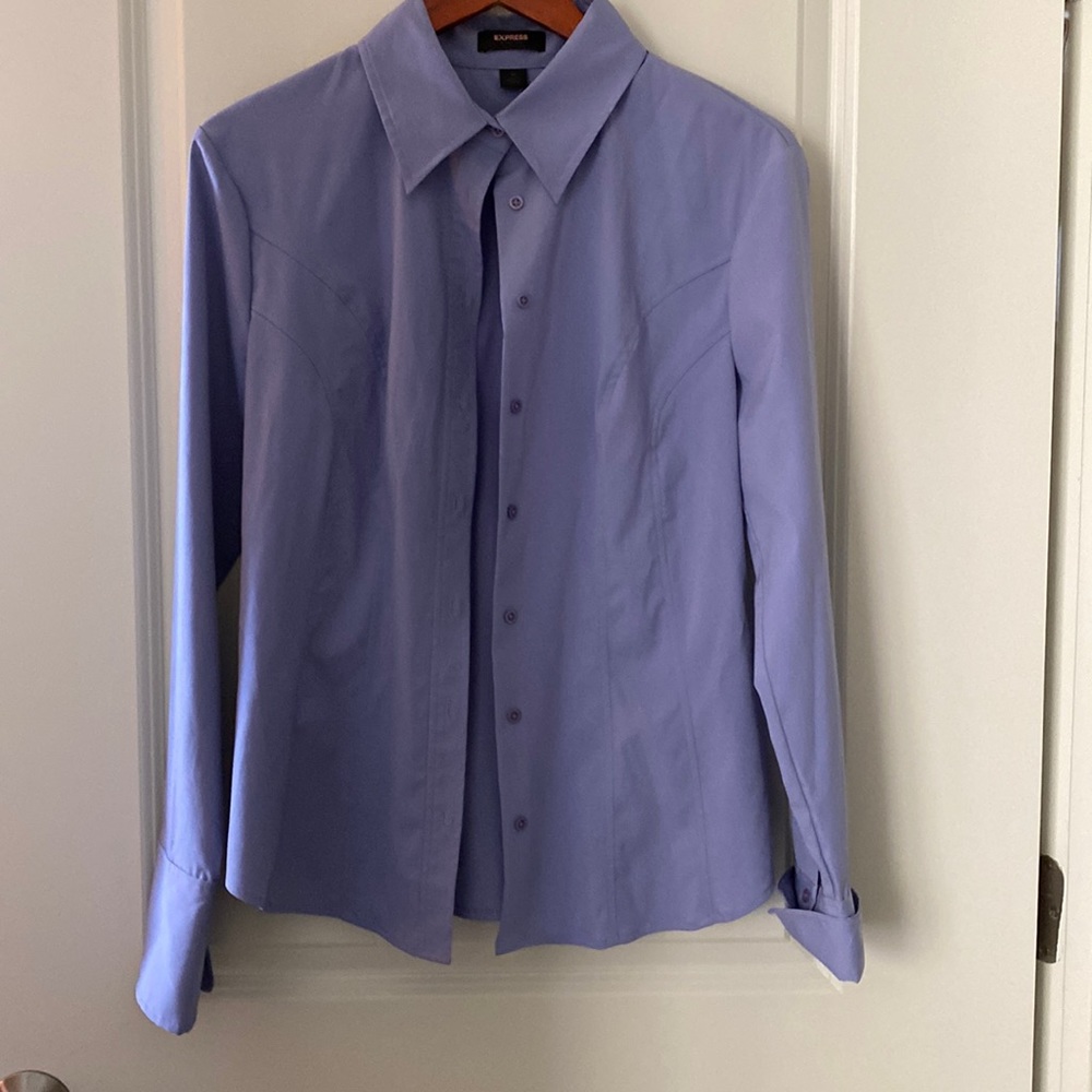 Express stretch button down dress shirt,Size Medium